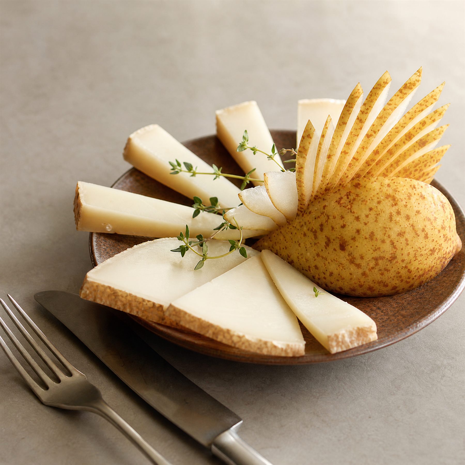 Pera abate e pecorino